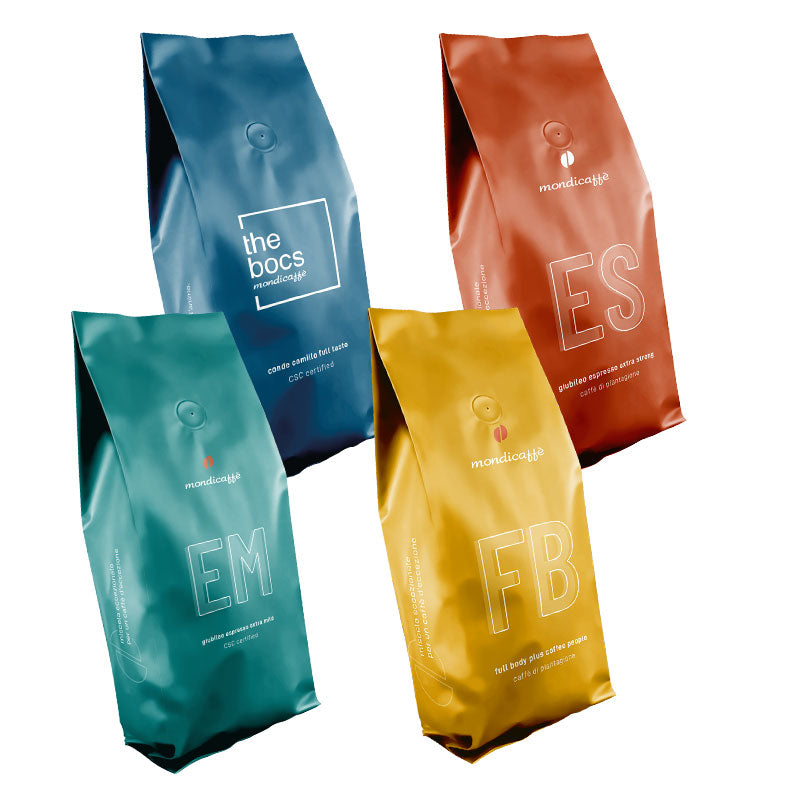 Lot dégustation Mondicaffè 4 x 1kg