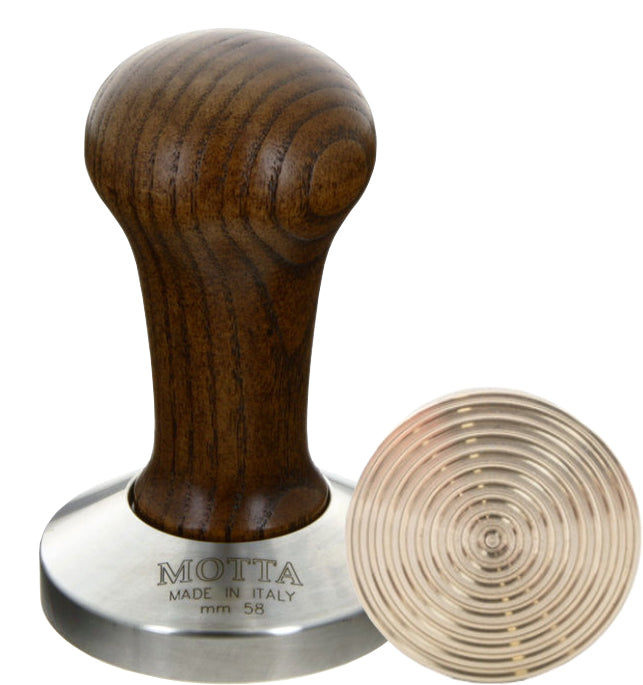 Tamper WAVE acier inoxydable et bois 85 mm - Motta 