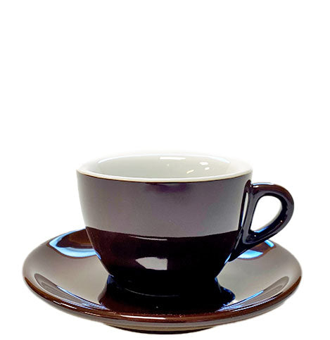 Tasse à cappuccino marron - paroi épaisse - Club House