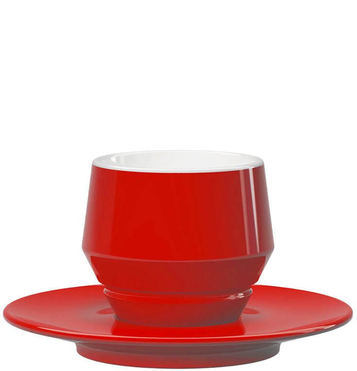 Tasse à cappuccino rouge " Maniko " - Club House