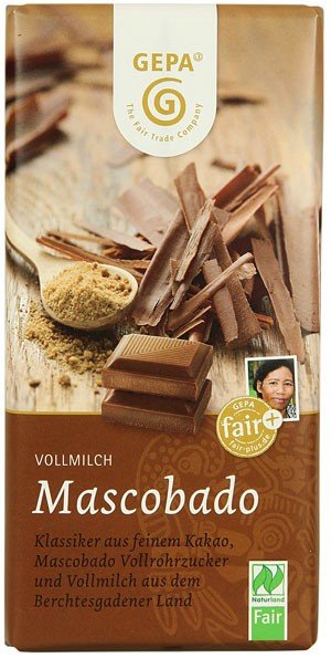 Chocolat au lait BIO Mascobado - GEPA